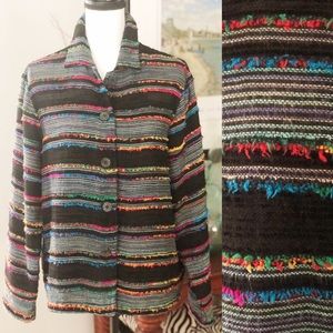 Coldwater Creek black/multi jacket